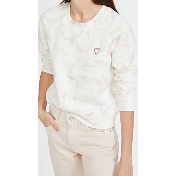 Madewell Tie Die Sweatshirt in Warm Violet NWOT - Picture 6 of 9